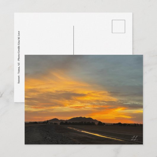 Arizona Sunset Briefkaart (Voorkant / Achterkant)