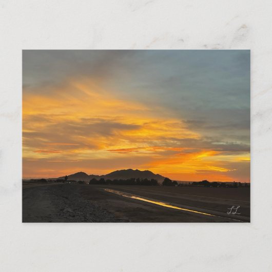 Arizona Sunset Briefkaart (Voorkant)