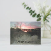 Arizona Sunset Briefkaart (Staand voorkant)