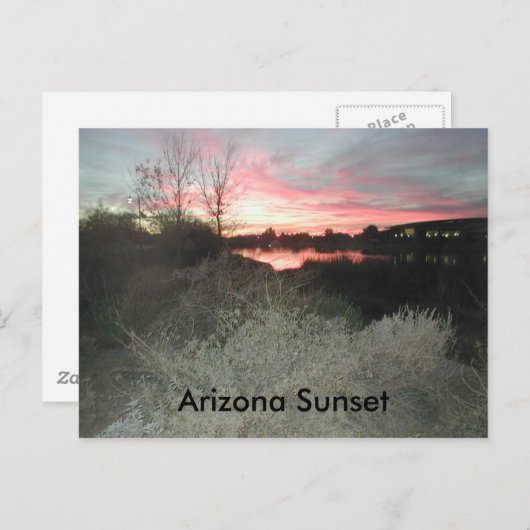 Arizona Sunset Briefkaart (Voorkant / Achterkant)