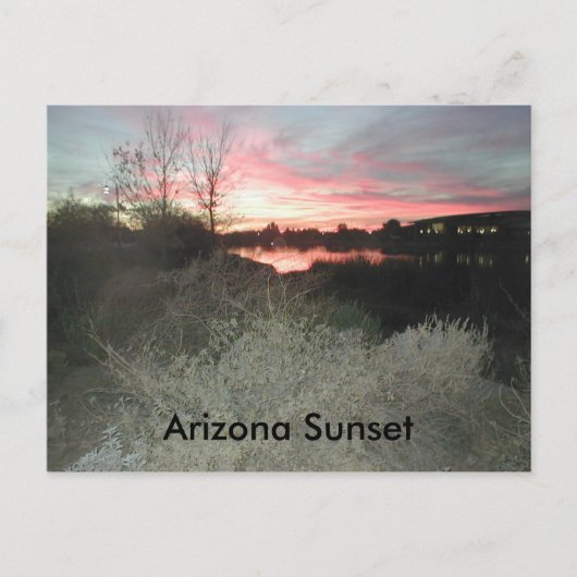 Arizona Sunset Briefkaart (Voorkant)