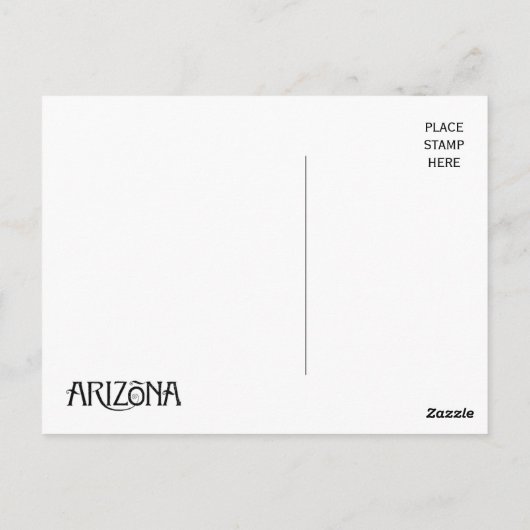 arizona sunset briefkaart (Achterkant)