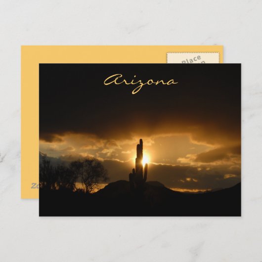 Arizona Sunset Briefkaart (Voorkant / Achterkant)