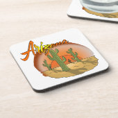 Arizona Sunset Cactus Drankjes Onderzetter (Linkerzijde)