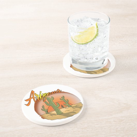 AriZona Sunset Cactus Onderzetter (Zijkant)