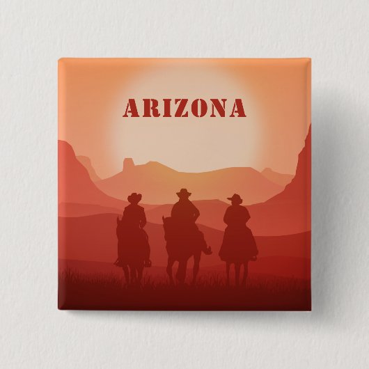 Arizona Sunset custom magnet Vierkante Button 5,1 Cm (Voorkant)