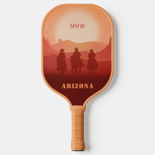 Arizona Sunset custom monogram Pickleball Paddle (Voorkant)
