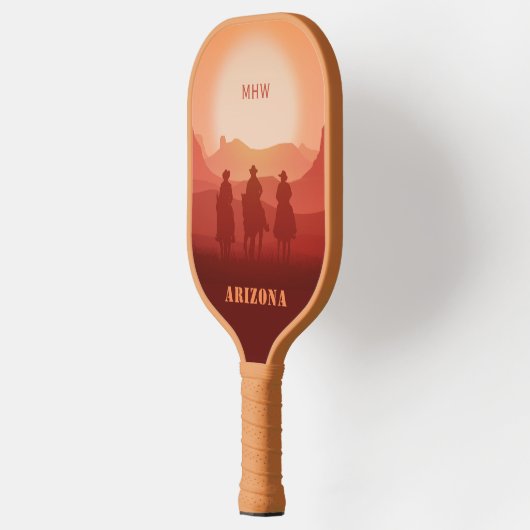 Arizona Sunset custom monogram Pickleball Paddle (Links)