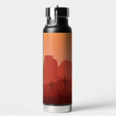 Arizona Sunset custom monogram Waterfles (Rechts)