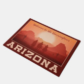 Arizona Sunset custom name door mats Deurmat (Schuin)