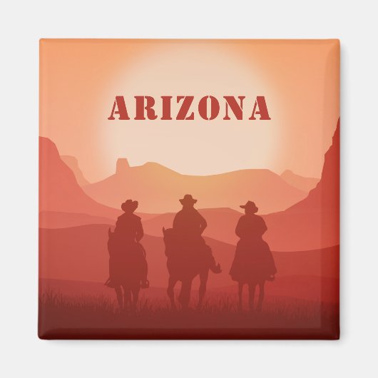 Arizona Sunset custom text magnet (Voorkant)