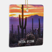 Arizona Sunset Desert Cactus Keramisch Ornament (Rechts)