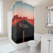 Arizona Sunset Desert Red Rocks Douchegordijn (In situ)