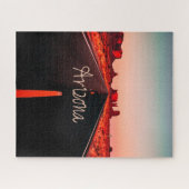 Arizona Sunset Desert Red Rocks Legpuzzel (Horizontaal)