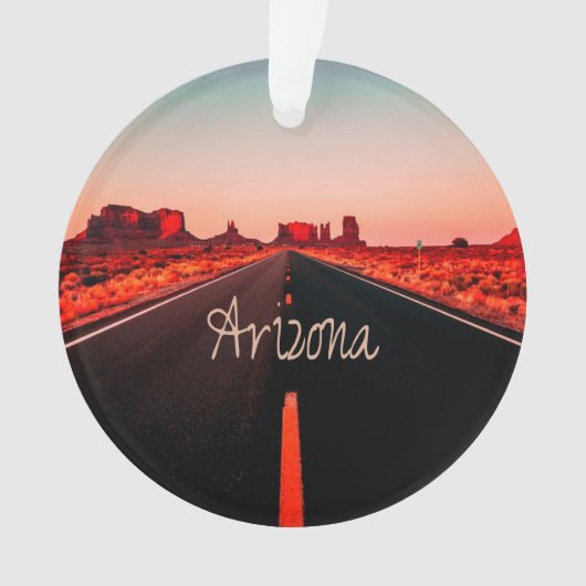 Arizona Sunset Desert Red Rocks Ornament (voorkant)