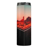 Arizona Sunset Desert Red Rocks Thermosbeker (Achterkant)