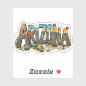 Arizona Sunset Desert Sticker | Arizona Sticker (Vel)