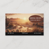Arizona Sunset Desert Visitekaartje (Voorkant)
