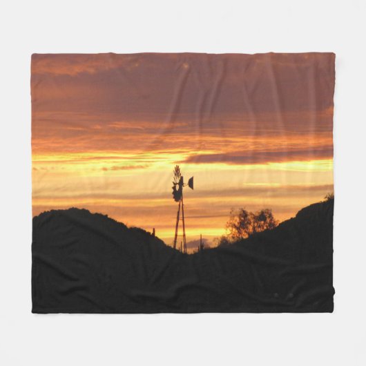 Arizona Sunset Fleece Blanket Deken (Voorkant (Horizontaal))