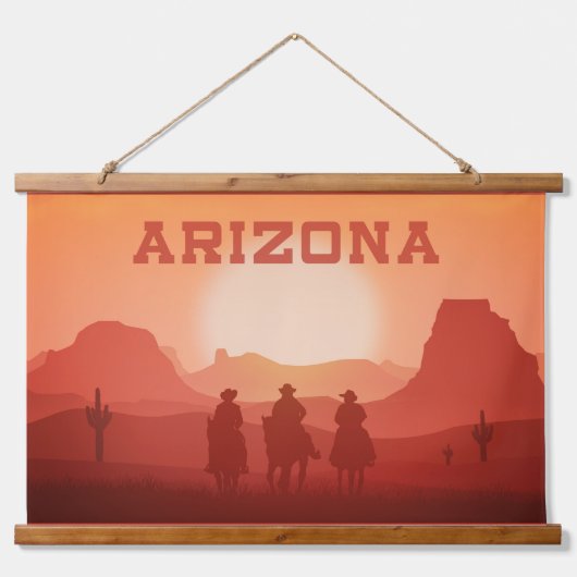 Arizona Sunset Hangend Wandkleed (Voorkant)