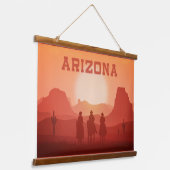 Arizona Sunset Hangend Wandkleed (Gebogen)