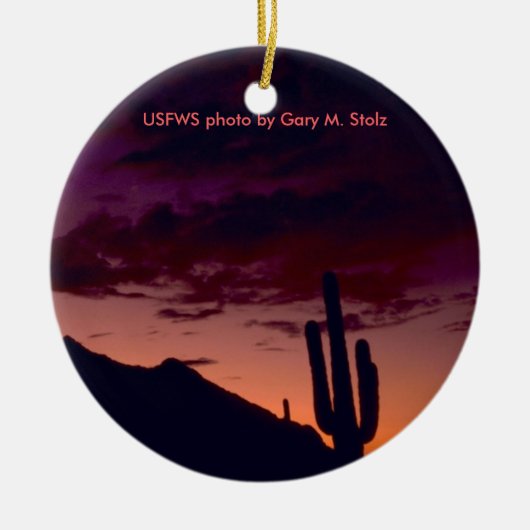 Arizona/Sunset in Sabino Canyon Keramisch Ornament (Voorkant)