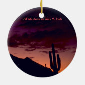 Arizona/Sunset in Sabino Canyon Keramisch Ornament (Achterkant)