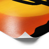 Arizona Sunset met Cactus op de Horizon Digital Foto Afdruk (Hoek)