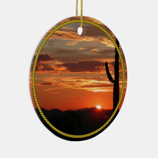 Arizona Sunset—mooi, Keramisch Ornament (Rechts)