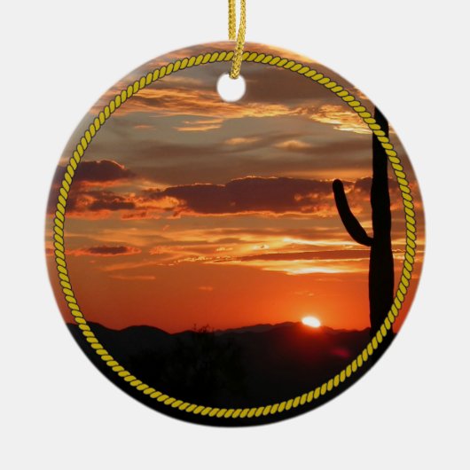 Arizona Sunset—mooi, Keramisch Ornament (Voorkant)