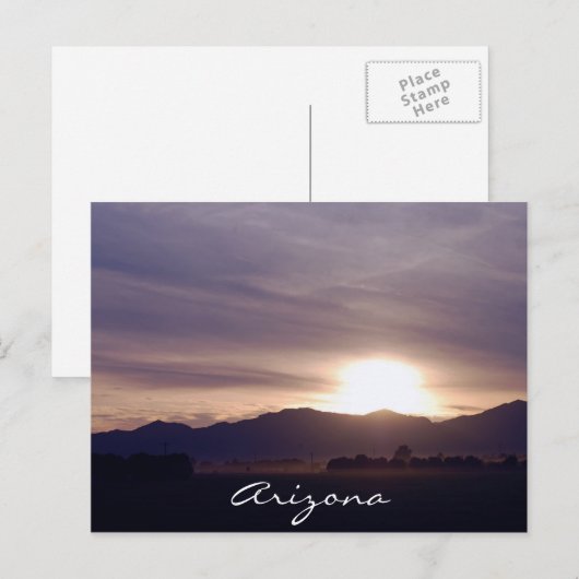 Arizona Sunset Postcard Briefkaart (Voorkant / Achterkant)