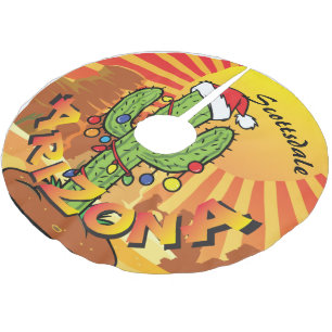 ARIZONA Sunset Saguaro Cactus CHANGE TOWN Kerstboom Rok