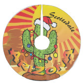 ARIZONA Sunset Saguaro Cactus CHANGE TOWN Kerstboom Rok (Voorkant)