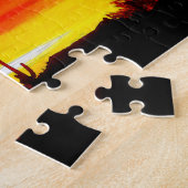 Arizona Sunset Saguaro Cactus Digital Waterverf Legpuzzel (Zijkant)