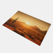 Arizona Sunset Sahuaro Desert Zuidwest Deurmat (Schuin)