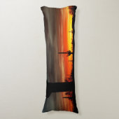 Arizona Sunset Sonoran Desert met Saguaro Cactus Lichaamskussen (Voorkant Verticaal)