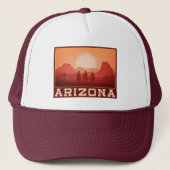 Arizona Sunset trucker hoeden Pet (Voorkant)