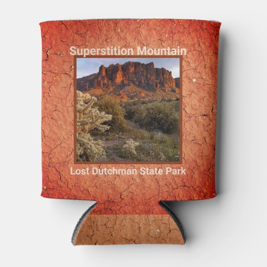 Arizona Superstition Mountain Cactus Terracotta Blikjeskoeler (Voorkant)