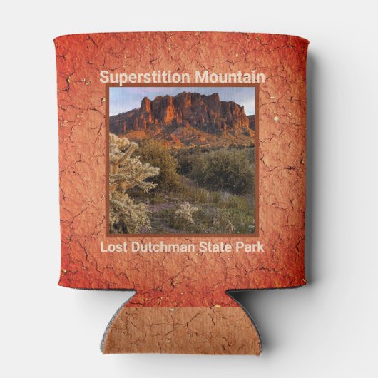 Arizona Superstition Mountain Cactus Terracotta Blikjeskoeler (Achterkant)