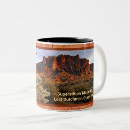 Arizona Superstition Mountain Cactus Terracotta Tweekleurige Koffiemok
