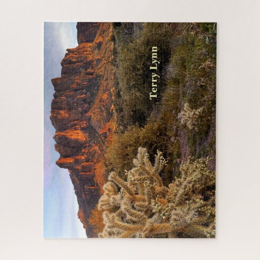 Arizona Superstition Mountain Cholla Cactus Legpuzzel (Verticaal)