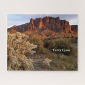 Arizona Superstition Mountain Cholla Cactus Legpuzzel (Horizontaal)