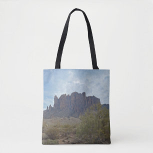 Arizona Superstition Mountain Foto Zuidwest Tote Bag