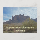 Arizona Superstition Mountains Foto Landscape Briefkaart (Voorkant)