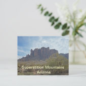 Arizona Superstition Mountains Foto Landscape Briefkaart (Staand voorkant)