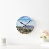 Arizona Superstition Mountains Landscape Painting Ronde Klok (Huis)