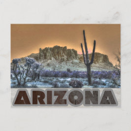 Arizona Superstition Mountains Travel Photo Postca Briefkaart