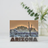 Arizona Superstition Mountains Travel Photo Postca Briefkaart (Staand voorkant)