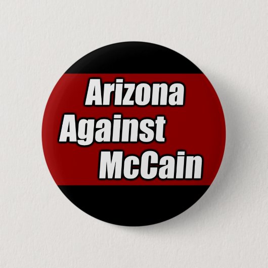 Arizona tegen McCain Ronde Button 5,7 Cm (Voorkant)