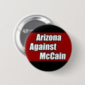 Arizona tegen McCain Ronde Button 5,7 Cm (Voorkant /achterkant)